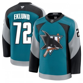 Miesten NHL San Jose Sharks Pelipaita 2025-26 Fanatics Premium William Eklund Alternate Teal